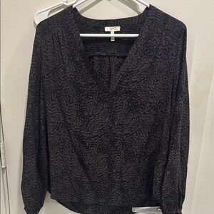 Joie Black Patterned Women's Top